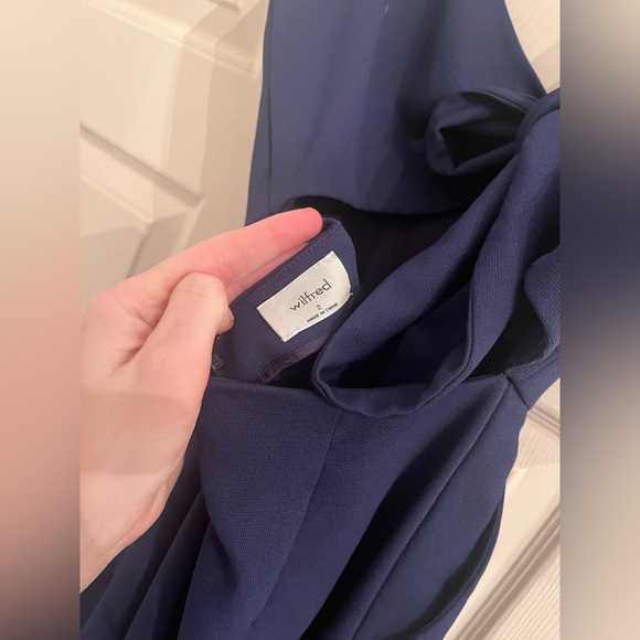 Aritzia Wilfred Ecoulement Jumpsuit Navy Size 2 - Picture 4 of 4